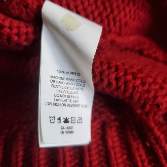 Joe Fresh | Med | Oversized Red Sweater - Picture 8 of 9